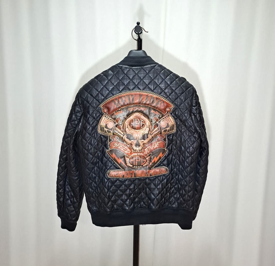 (택포) 퀼팅 양가죽 커스텀 자켓 L B761 상품이미지1