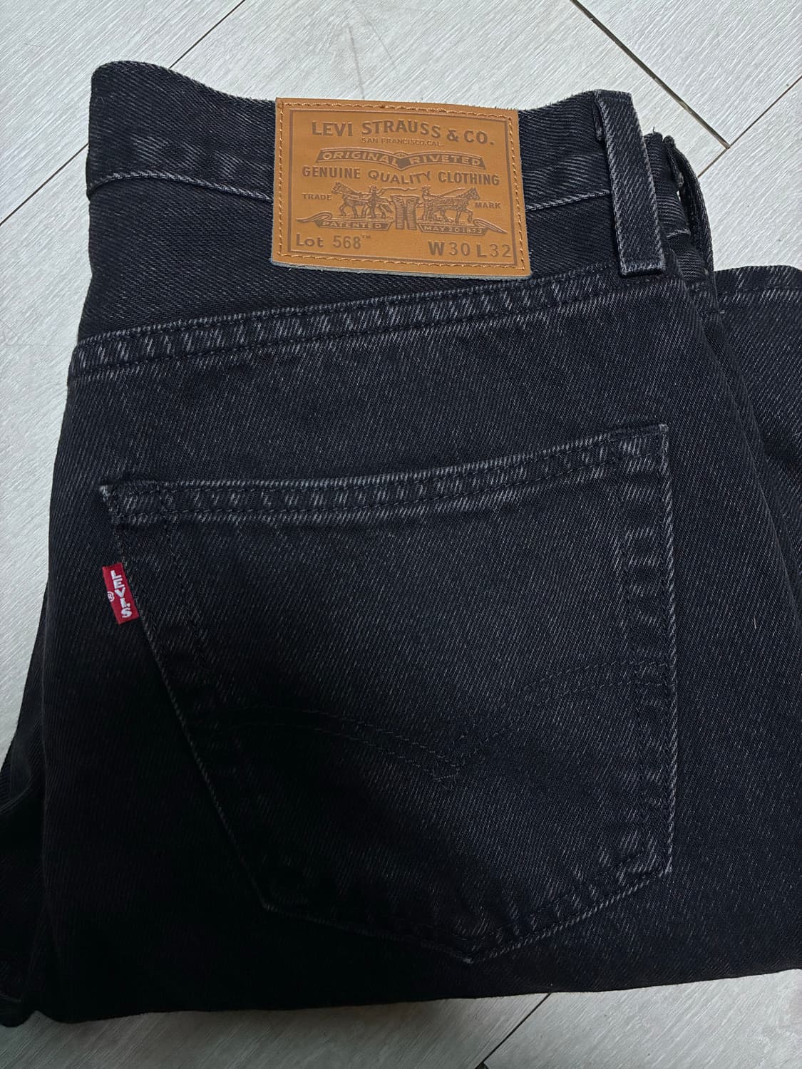 [30-32] 리바이스 568 프리미엄 (블랙) 상품이미지3