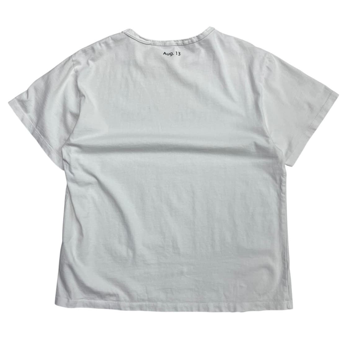 마뗑킴 로고 화이트 반팔 상품이미지3