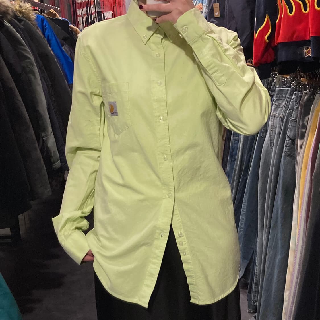 [IM] 칼하트 라이트 그린 긴팔셔츠 상품이미지4