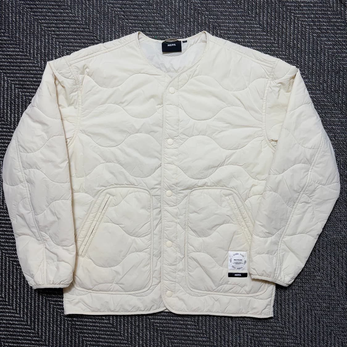 네파 아이보리 퀼팅 자켓(90) 상품이미지1
