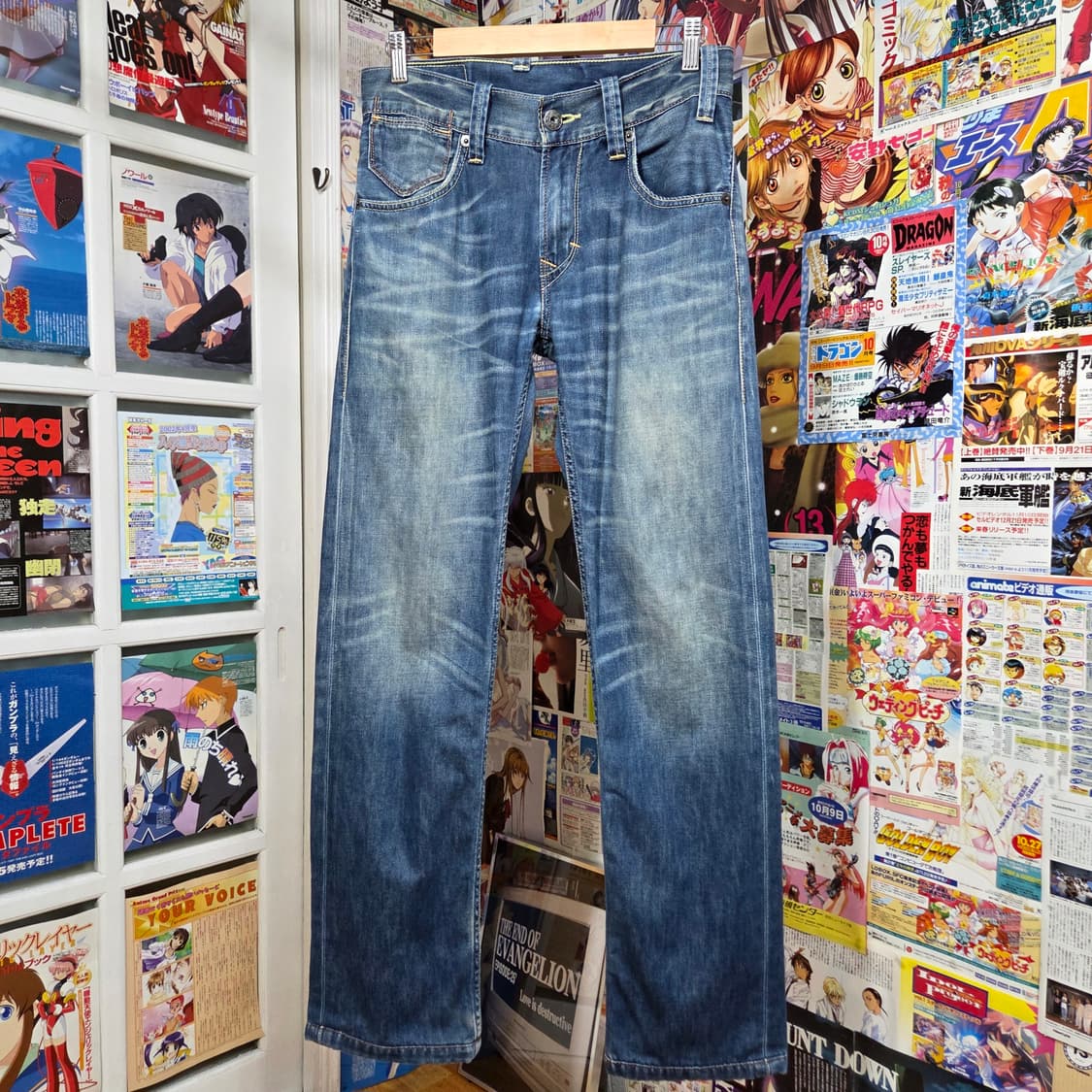 리바이스 504 워싱 데님 팬츠 상품이미지7