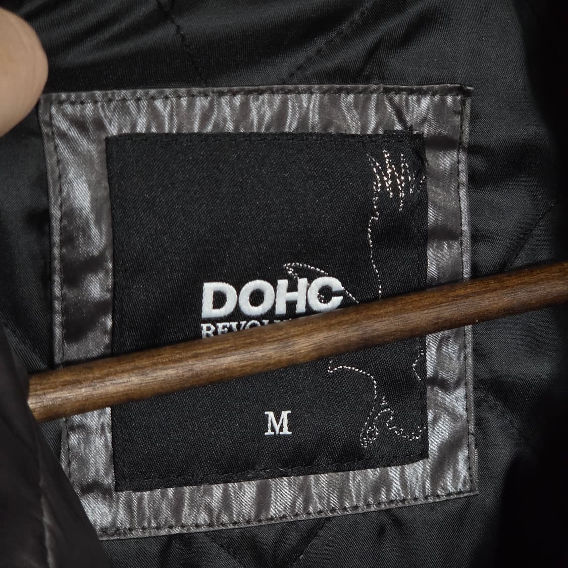 DOHC 카키 절개 라인 누빔 패딩 점퍼 상품이미지9