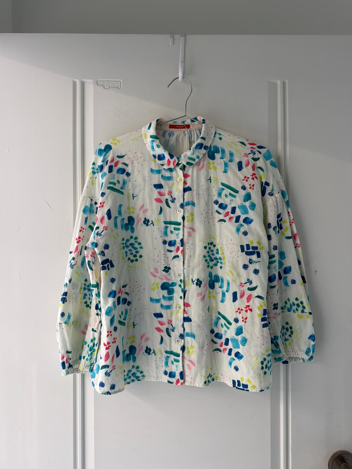 일본빈티지 모리 수채화 아방셔츠 상품이미지5