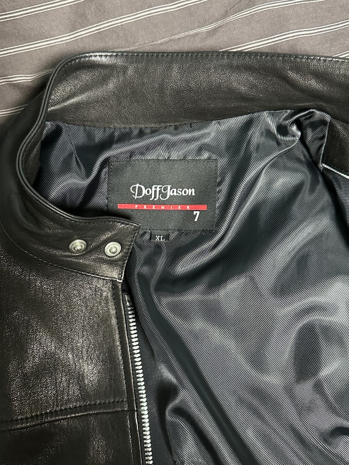 (XL) 도프제이슨 프리미엄 램스킨 베지터블 스탠드카라 자켓 상품이미지3