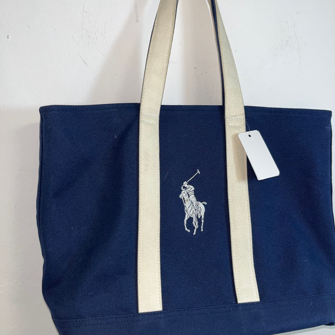 Polo Ralph Lauren Big Pony Navy Tote Bag 상품이미지4