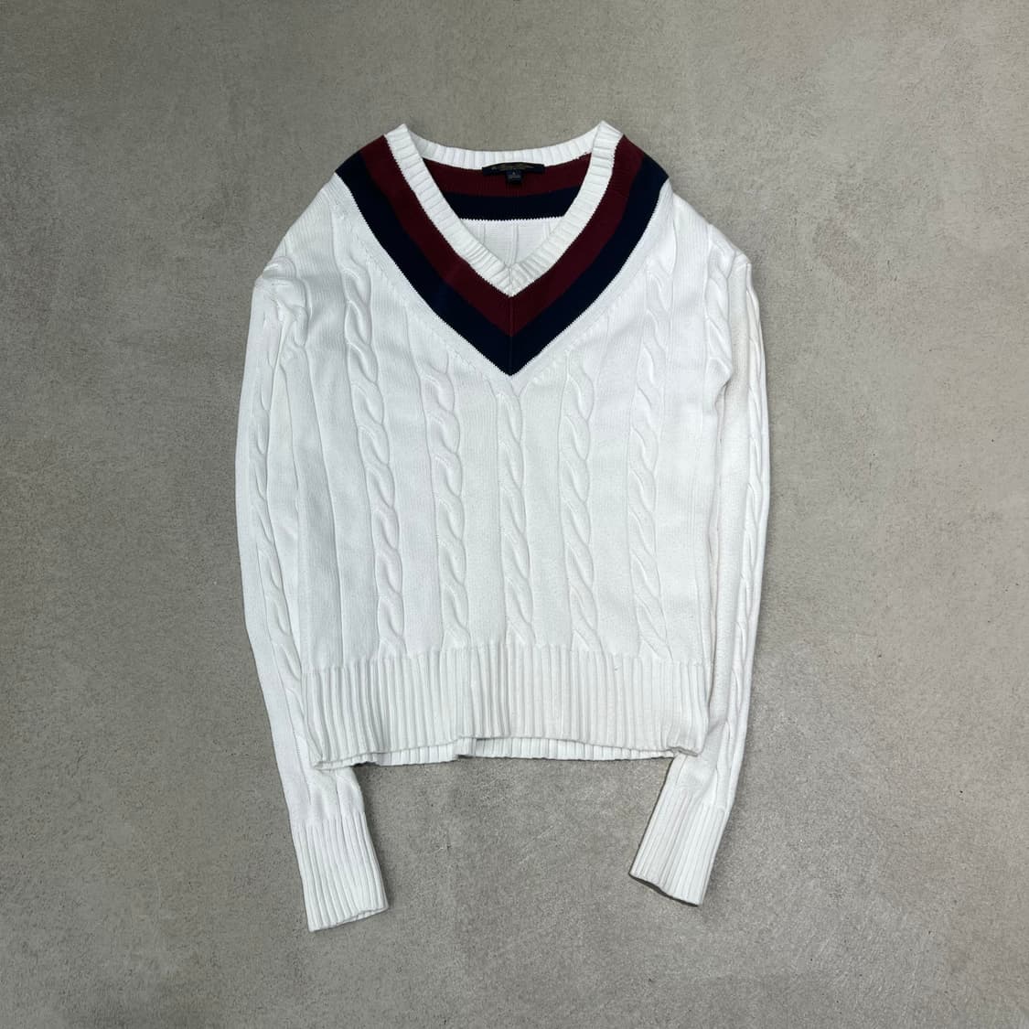 브룩스브라더스 브이넥 꽈배기 니트 s10052 상품이미지1