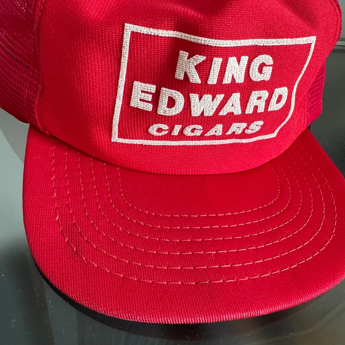 USA 빈티지 모자 볼캡 vintage cap 트러커 메쉬 레드 상품이미지3