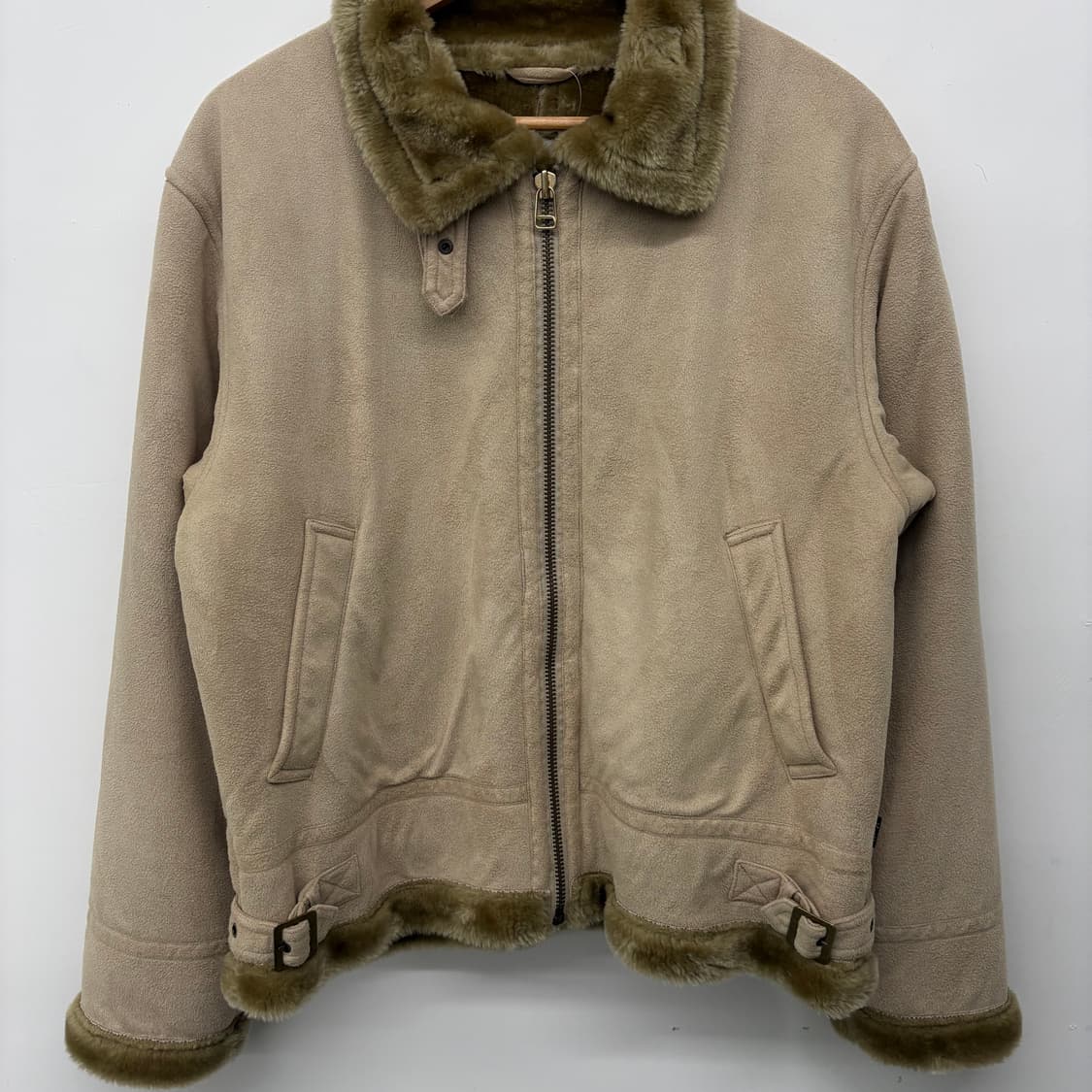 VAN 스웨이드 무스탕 퍼 자켓 남/M 상품이미지2