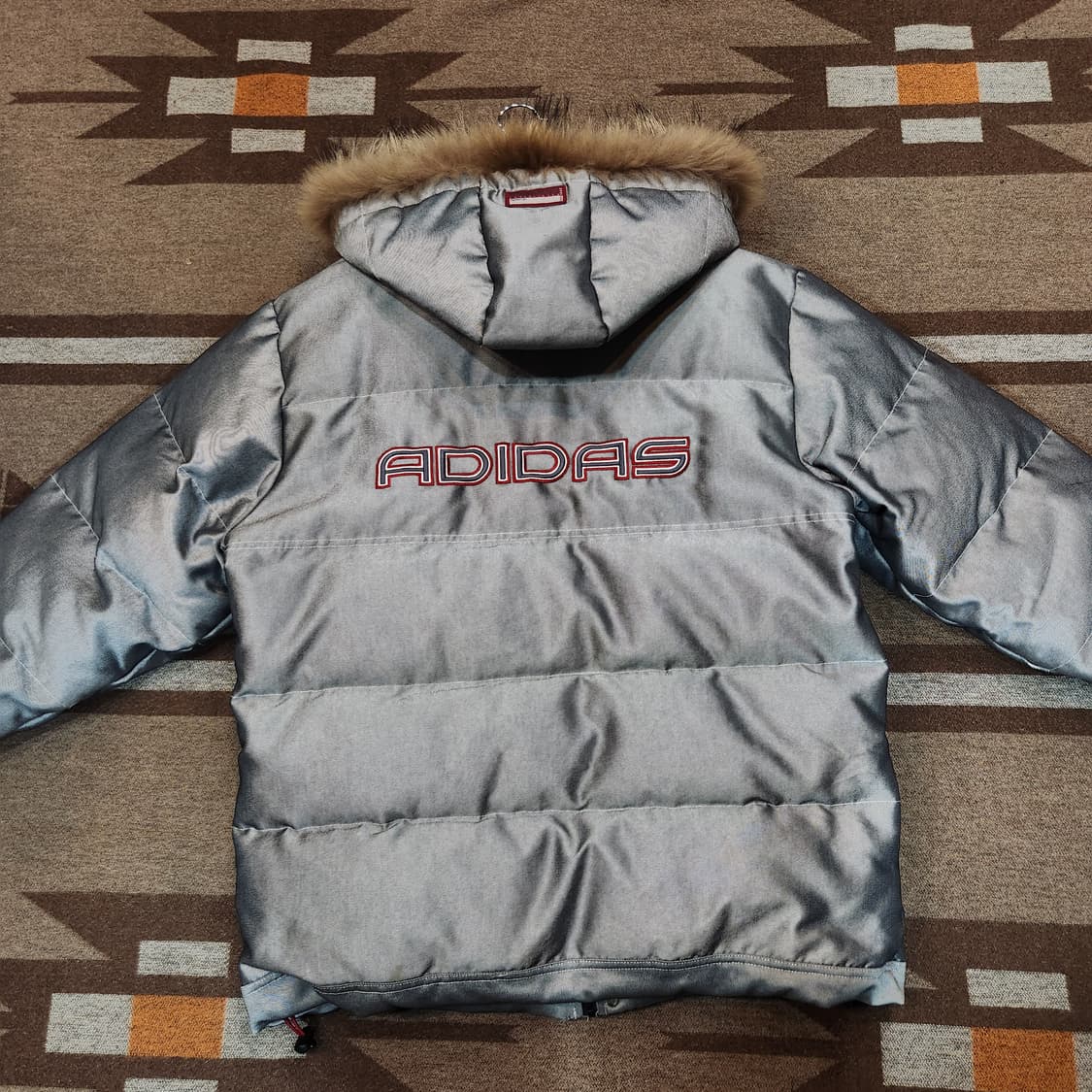 아디다스 00s 실버 데님 덕다운 패딩 L 상품이미지5