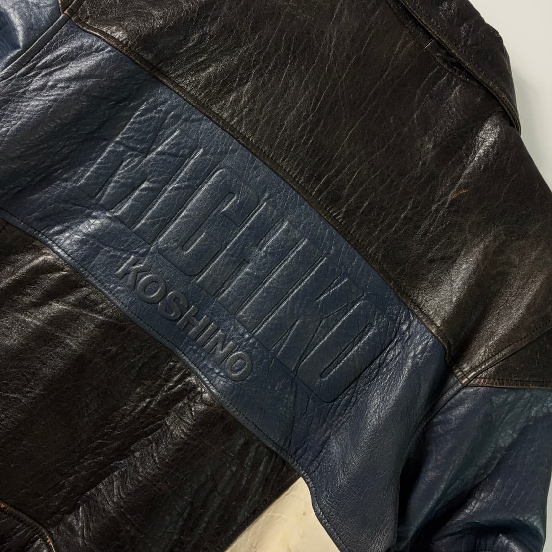 Michiko 미치코 코시노 90‘s 램스킨 레더 라이더 자켓 상품이미지7