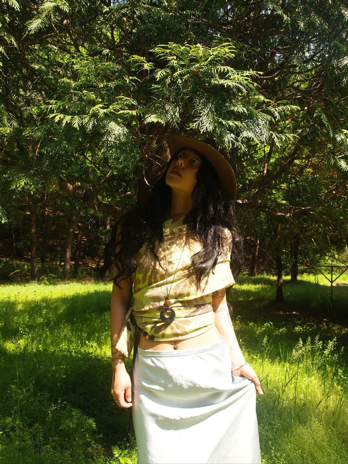 green flower scarf 플라워 스카프 상품이미지3