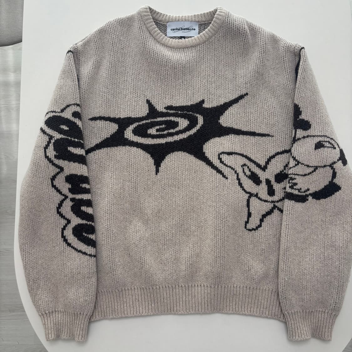 니트 맨투맨 CARNE BOLLENTE Cartoon Wetwork -  상품이미지1