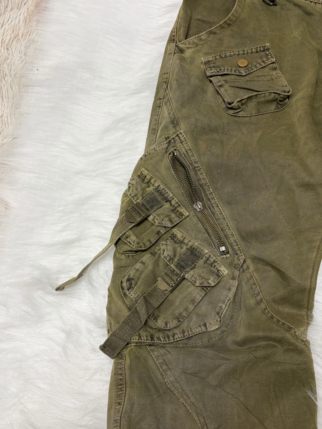 밀리터리 오네갸루 호피 카고바지 00s 코디세트 상품이미지10