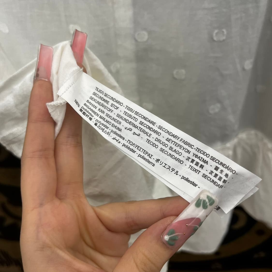 자라 코지 모리 러블리 레이스 도트 나시 블라우스 K0222 상품이미지6