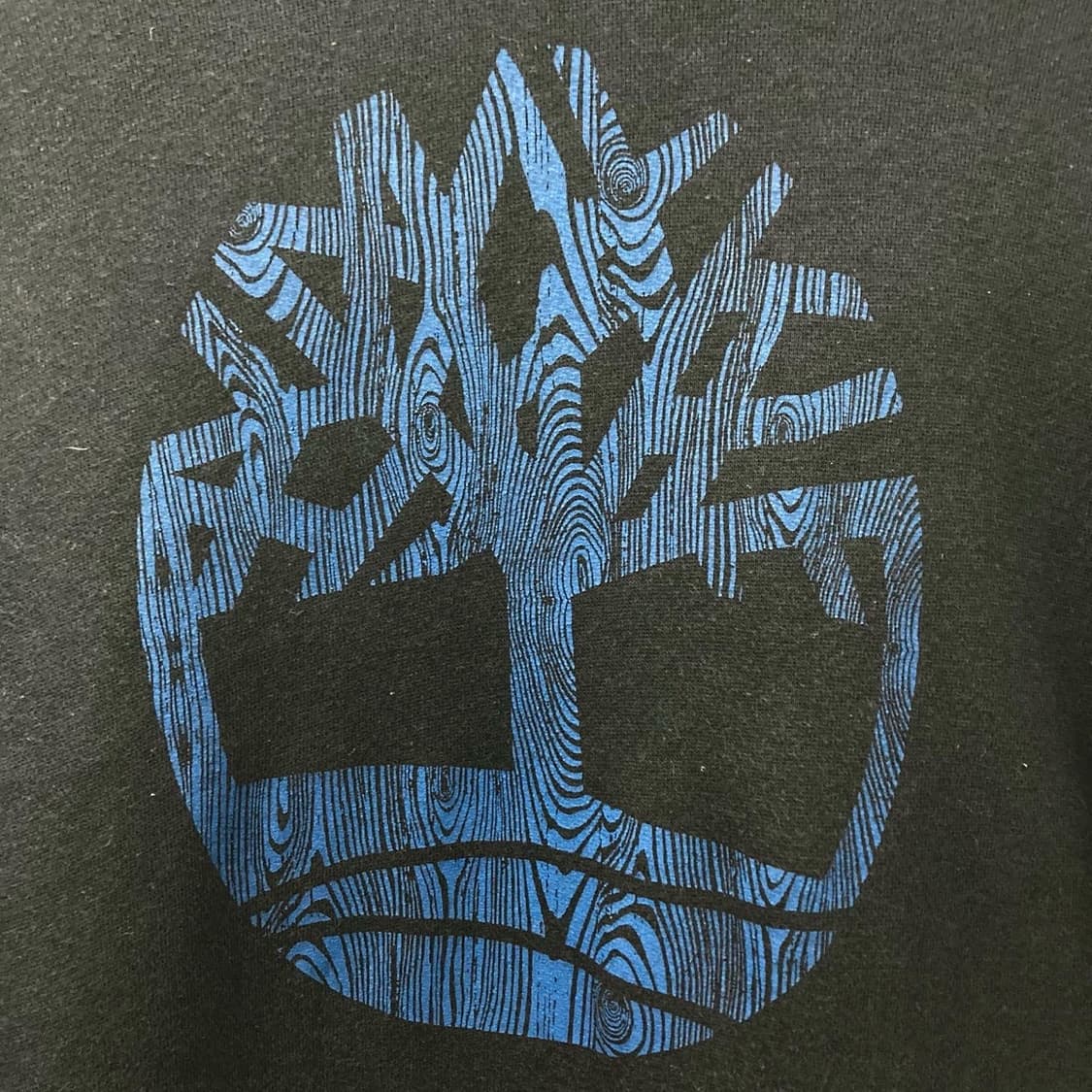 팀버랜드 블랙 블루 로고 프린팅 후드티 상품이미지2