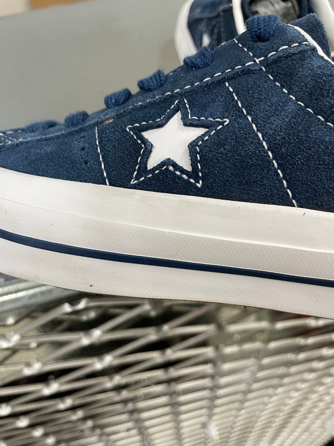 컨버스 원스타 스케이트 로우 네이비 화이트 230 (gr-4393) 상품이미지9
