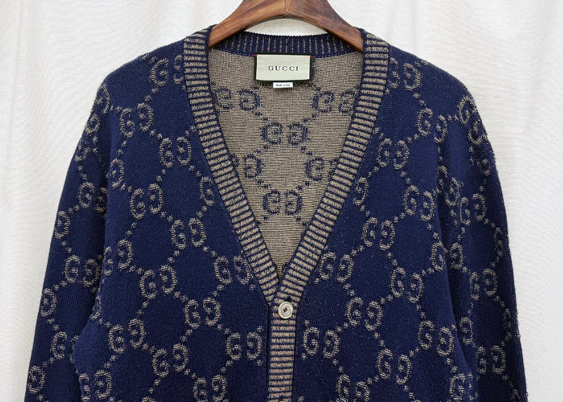 구찌 GG 코튼 자카드 가디건 상품이미지4