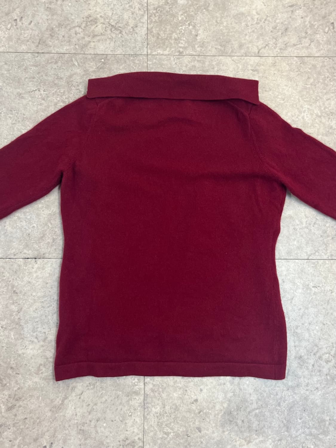 빈티지 캐시미어 오픈 가디건 버건디 M #csz3389 상품이미지8