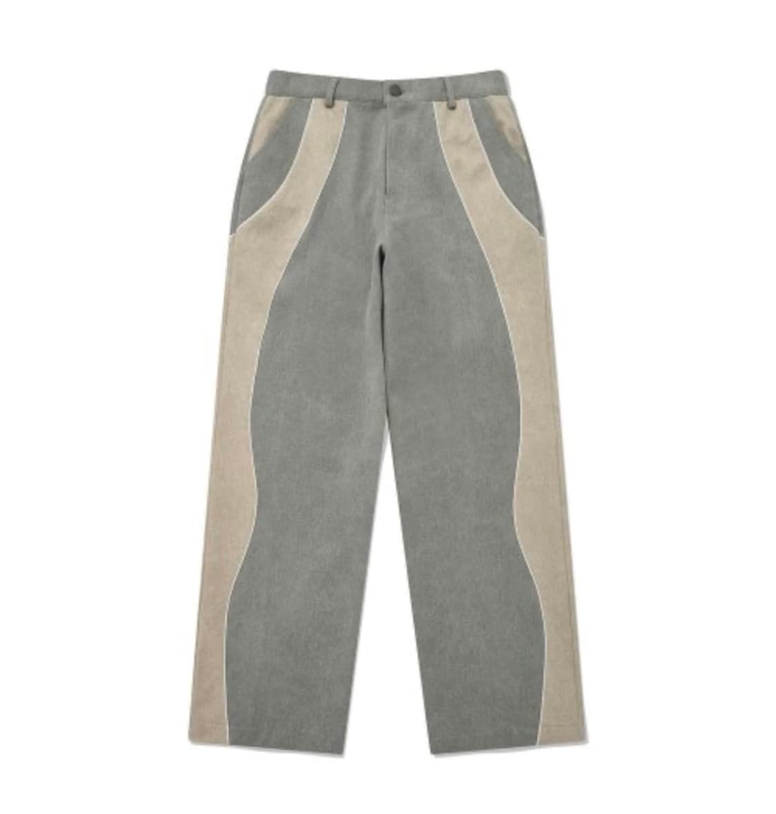 PHOS333 커브드 팬츠 라이트 카키 상품이미지1