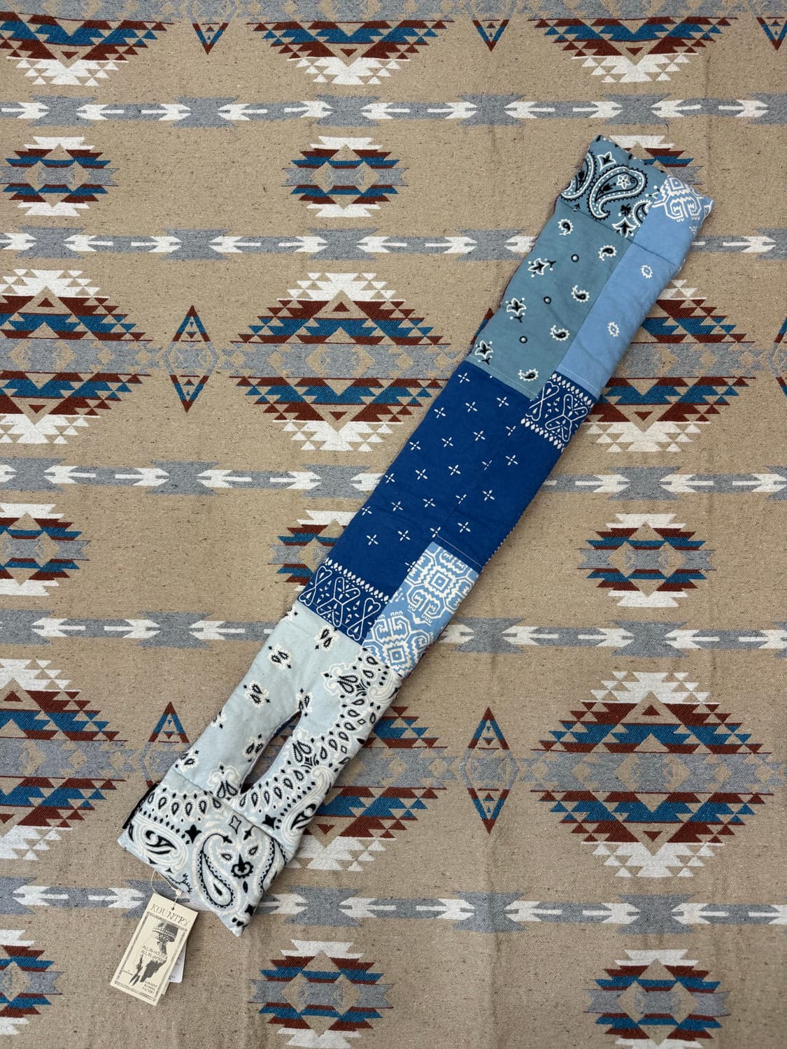 [OS] 캐피탈 플란넬 반다나 패턴 리버시블 케사 머플러 퍼플 삭스 상품이미지3