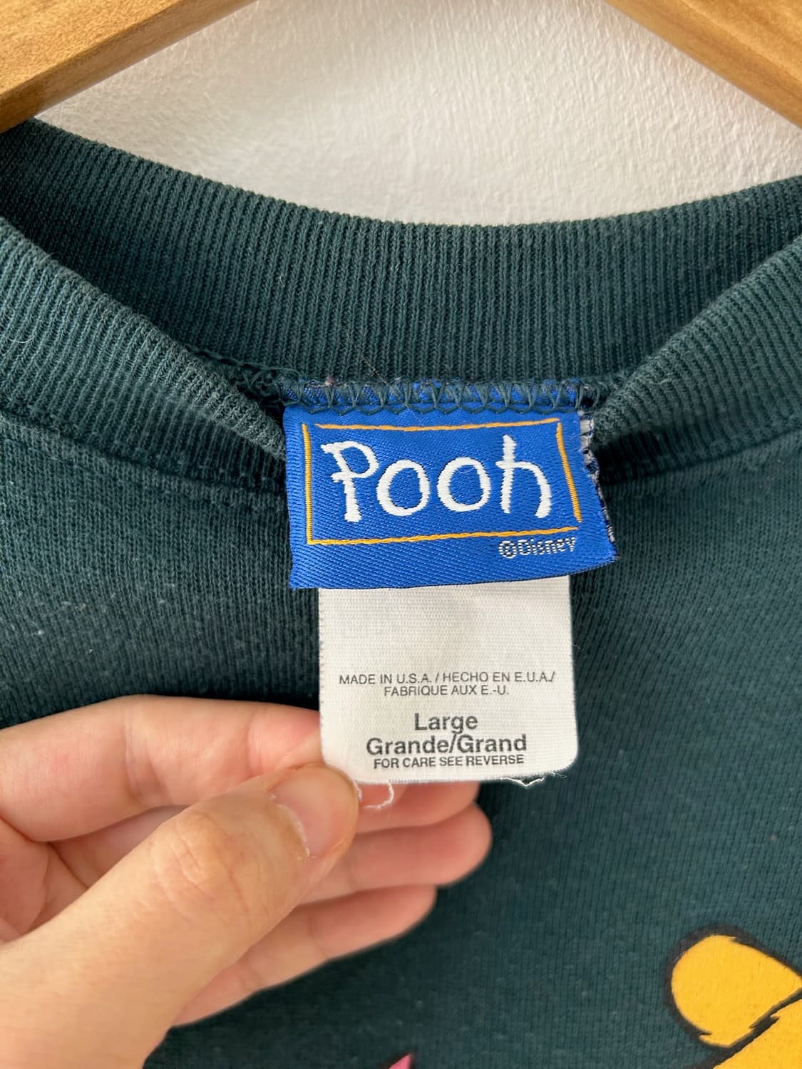 90' Winnie the pooh  USA Sweatshirt.  상품이미지4