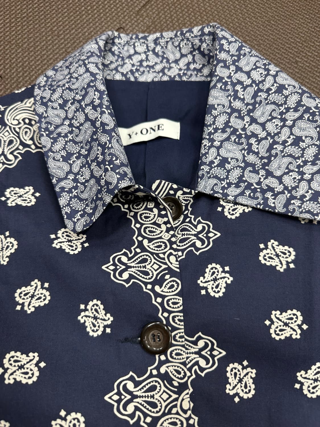 새제품 Y-ONE 반다나 페이즐리 워크자켓 상품이미지2