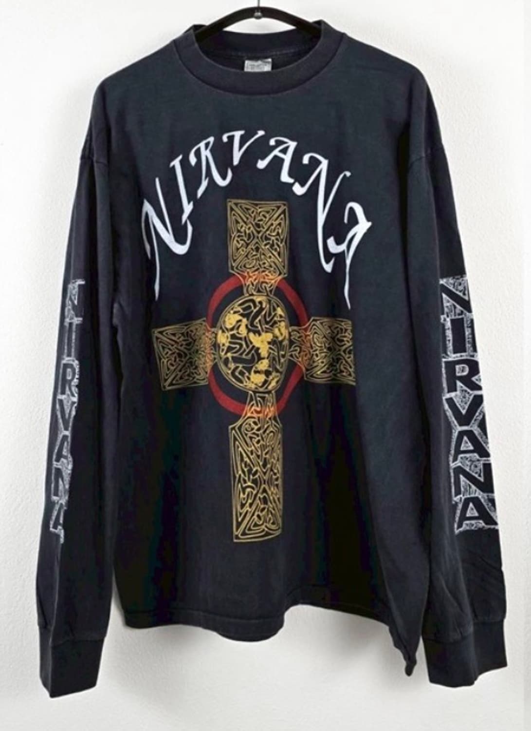 (rep) 빈티지 너바나 밴드 페이딩 롱슬리브cr 상품이미지1
