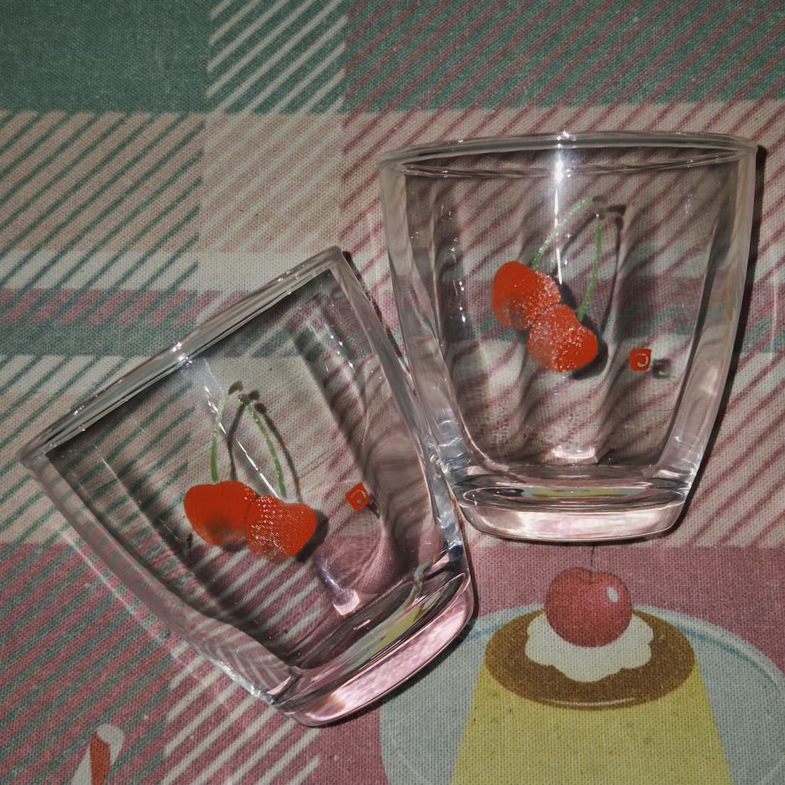 00s 카타오카 츠루타로 스윌 체리 글라스 2p 상품이미지9