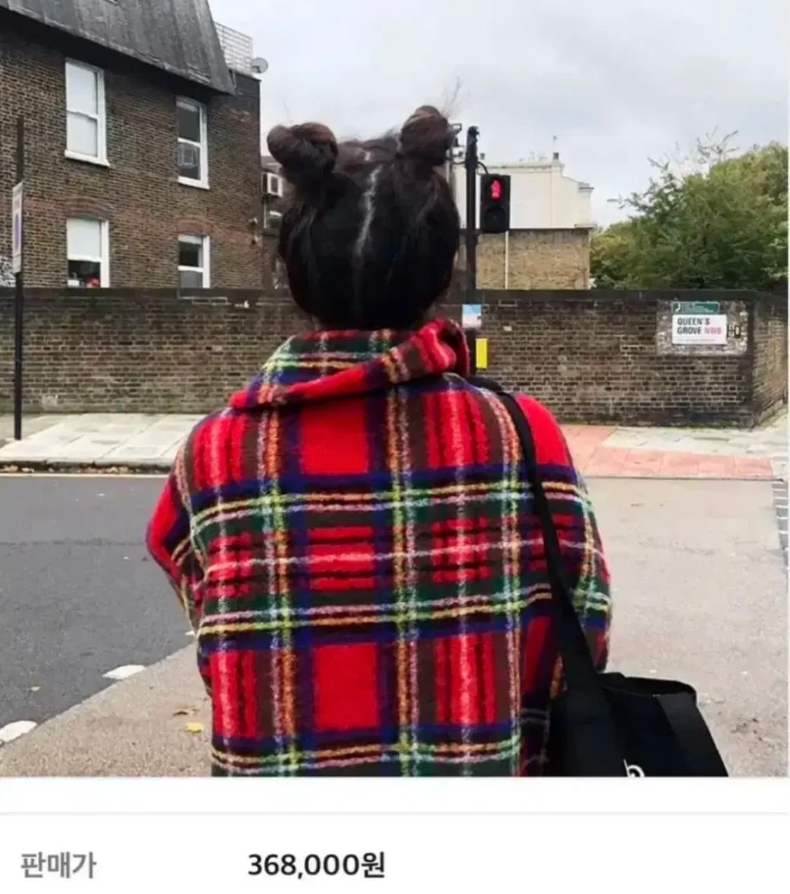 투머치토커 타탄체크 코트 상품이미지3