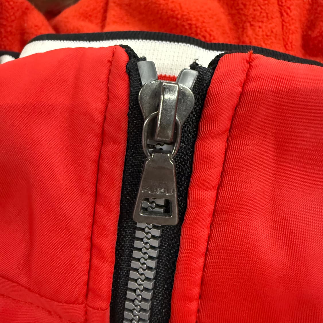 후부 레드 레이싱 스포티 털 숏패딩  상품이미지8