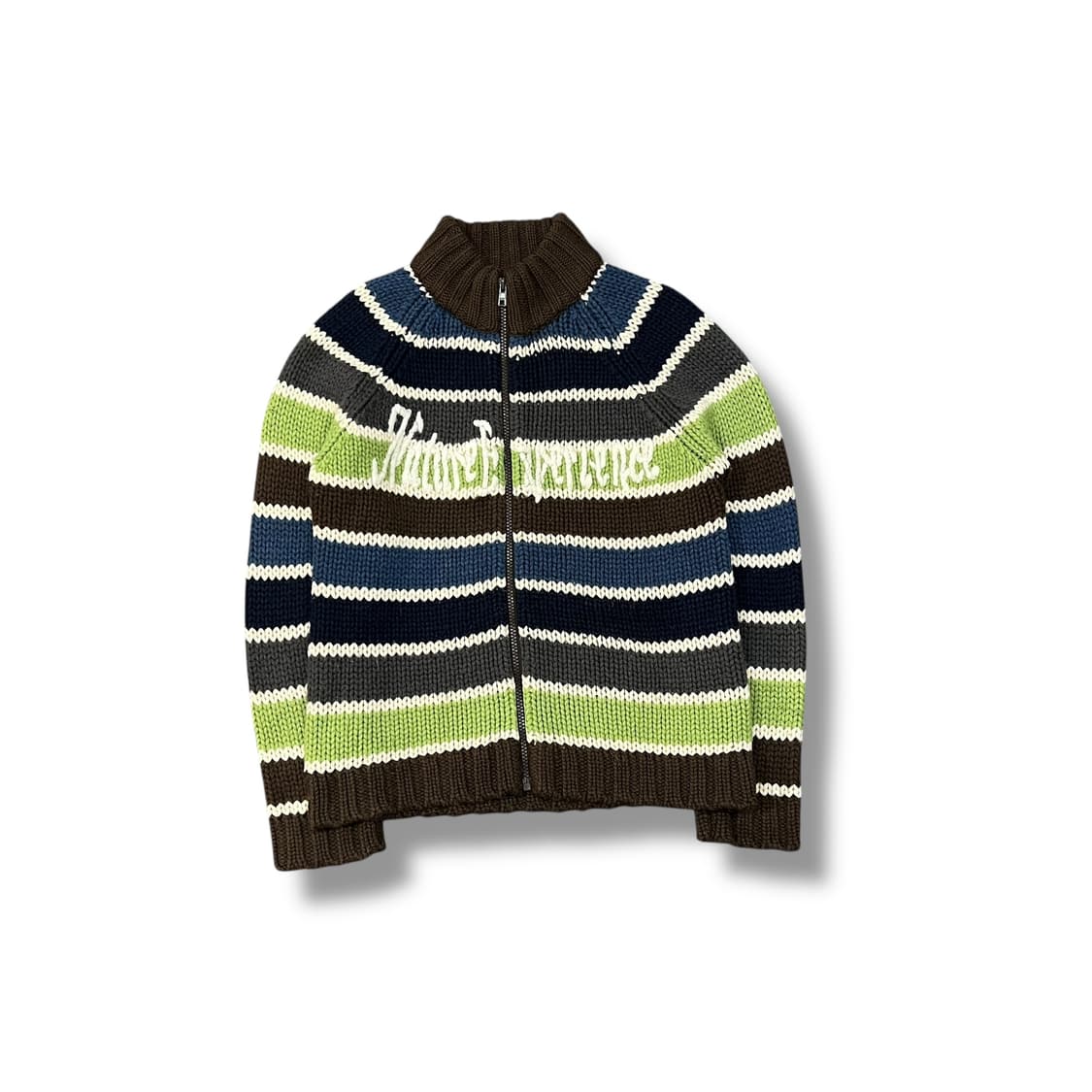  베네통 스트라이프 니트 집업 y14130 상품이미지2