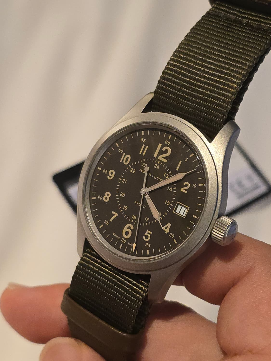 해밀턴 카키 필드 38mm 브라운 다이얼 쿼츠 상품이미지1
