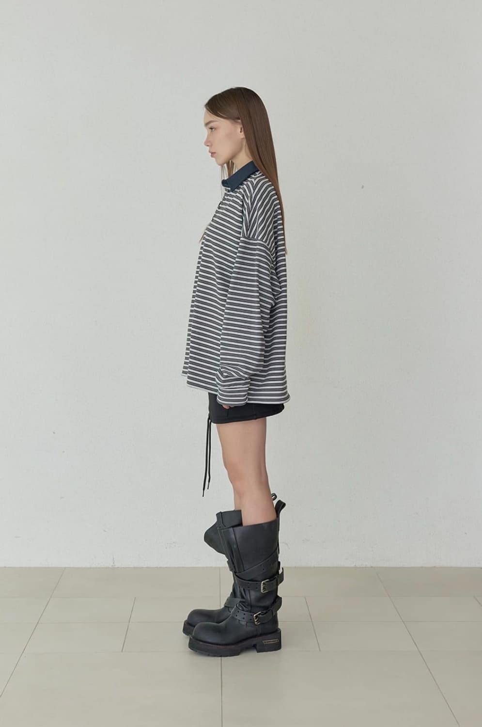 HAILEY BUTTONEND PK TEE 상품이미지2