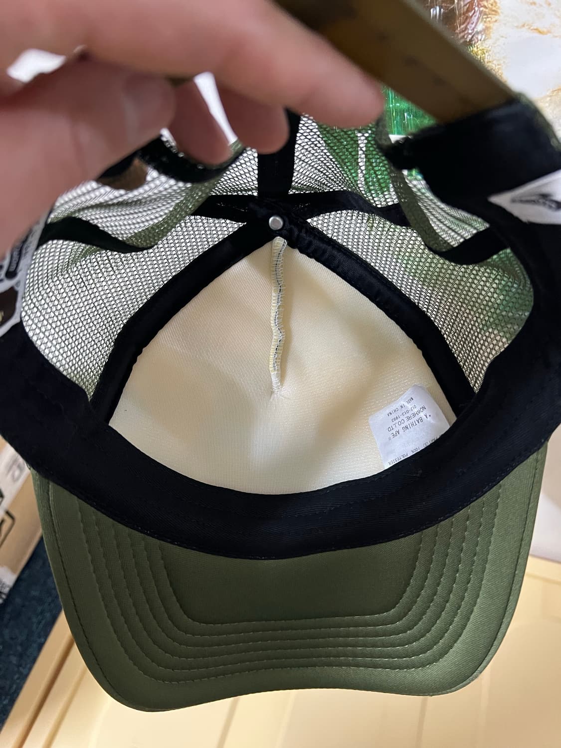 베이프 스타로고 라인스톤 키드슈퍼 캡 상품이미지3