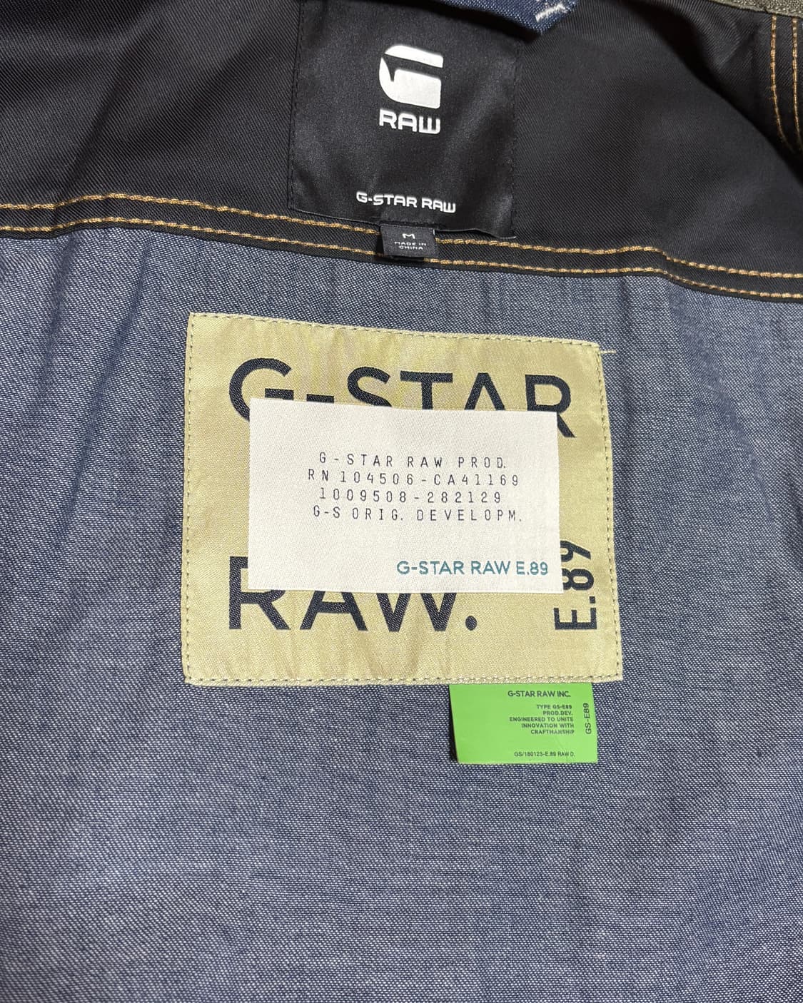 (M) 지스타 로우 ARC 3D 데님 트러커 자켓 상품이미지7