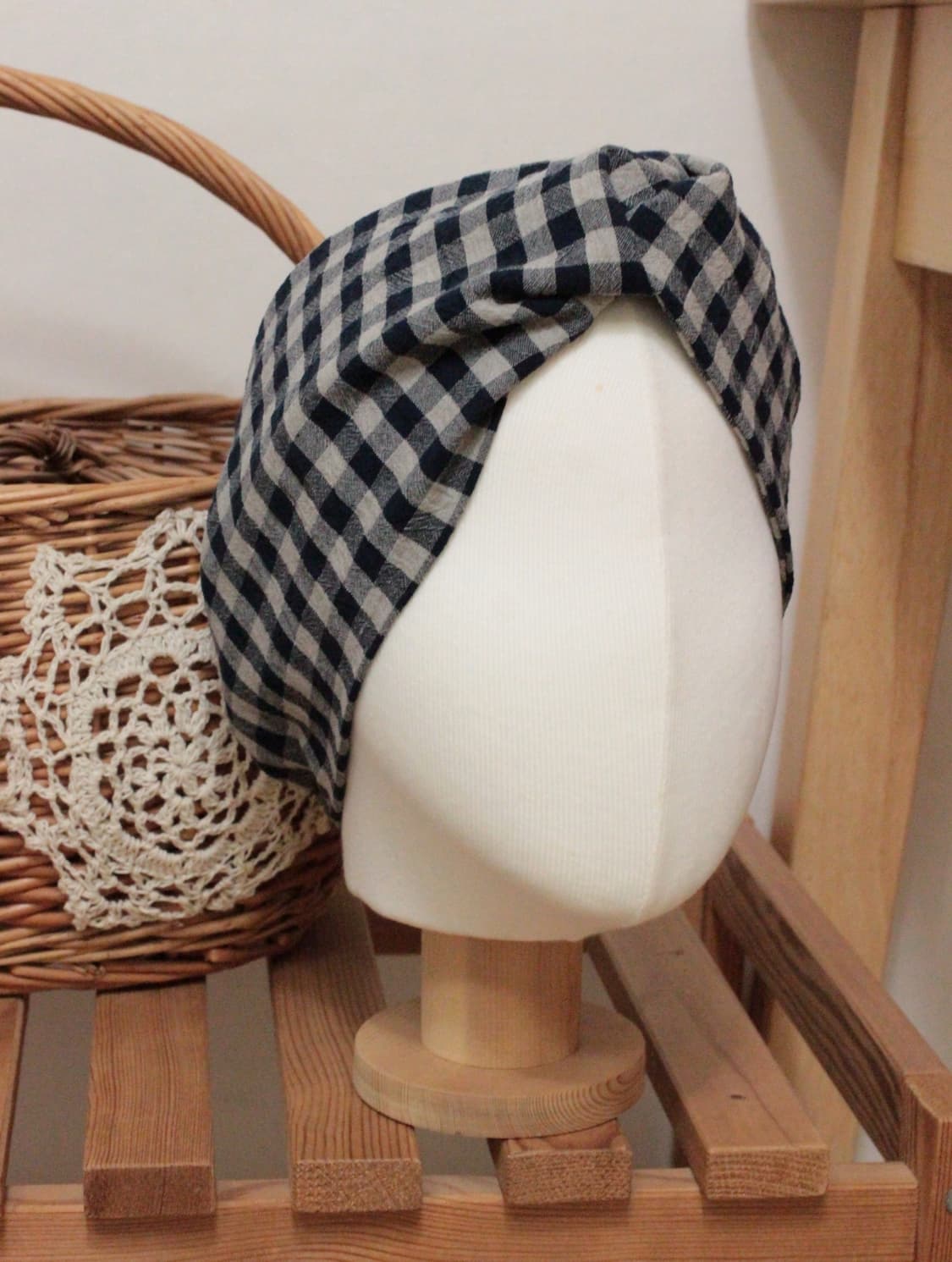 핸드메이드 코튼린넨 와이드 헤어밴드 상품이미지5