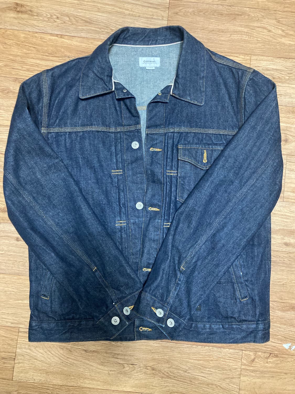 커버낫 셀비지 데님 자켓 L 상품이미지1