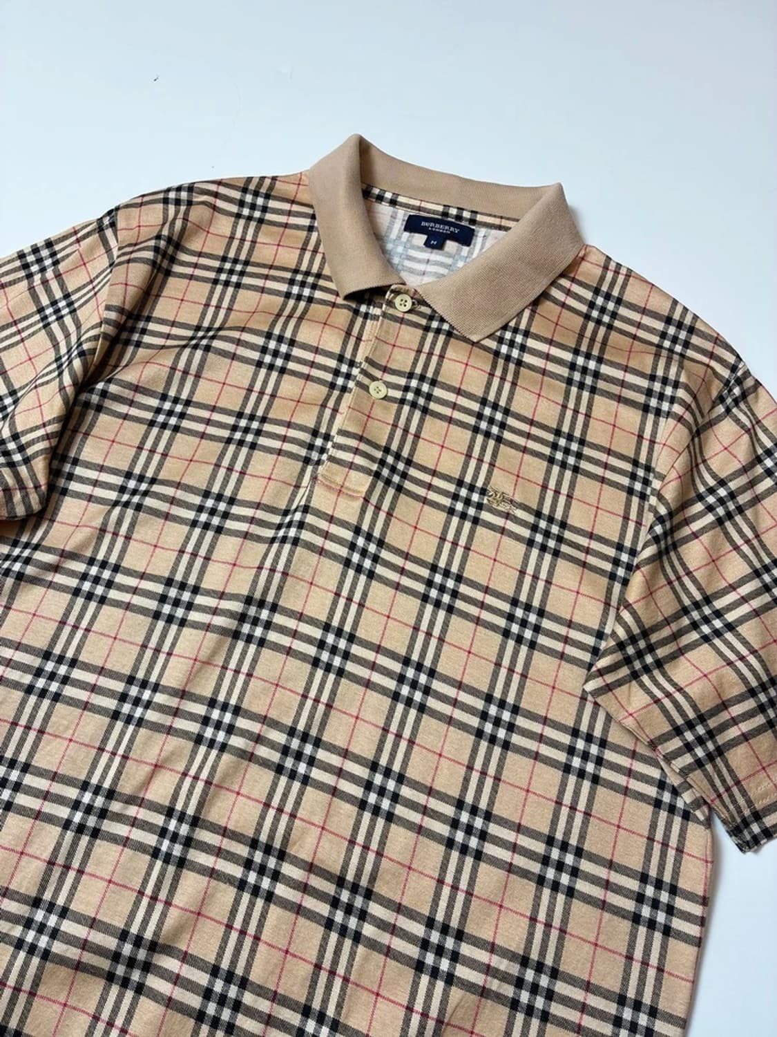 버버리 노바 체크 코튼 카라 반팔 티셔츠 PN9596 상품이미지2