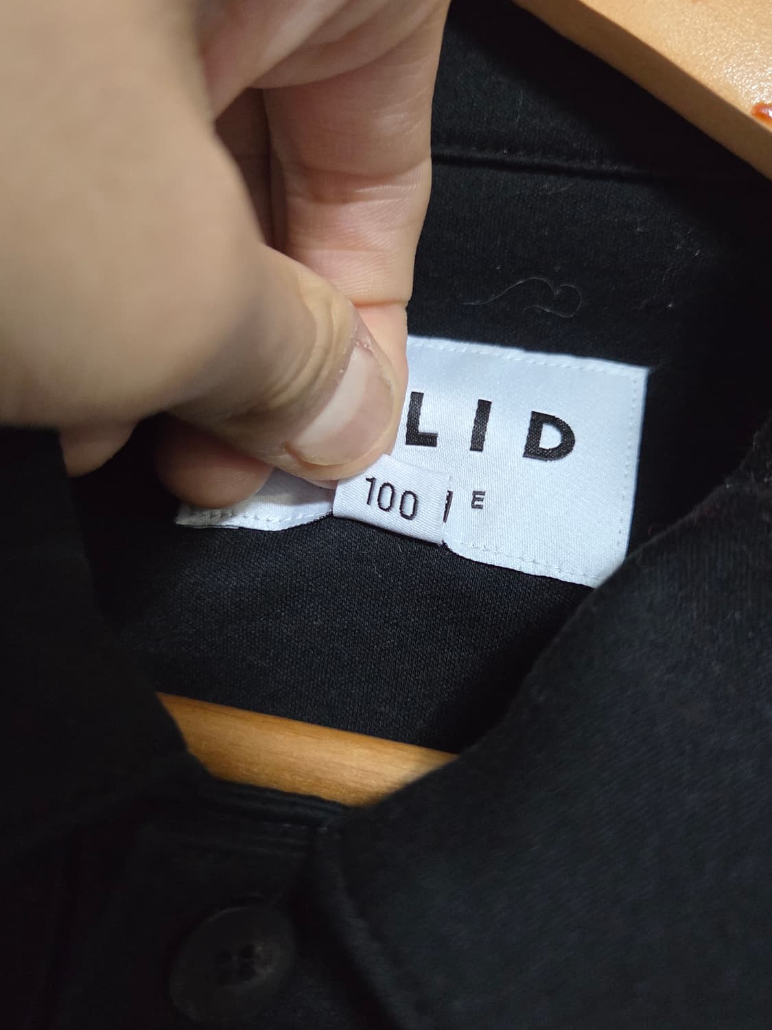 (정품) [솔리드옴므] 백 메탈 스퀘어 로고 카라 셔츠 | 00145 상품이미지4