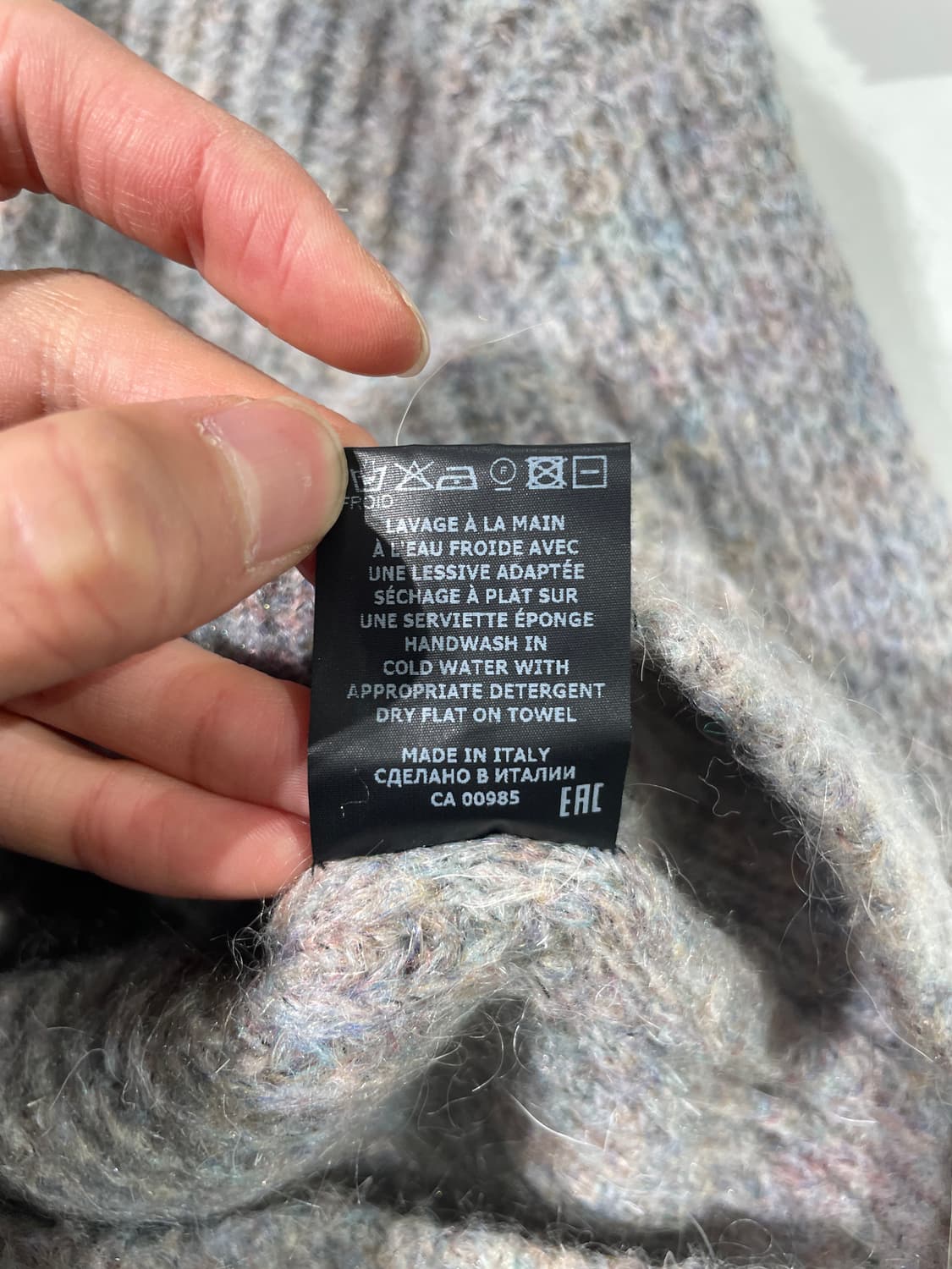 이자벨 마랑 에뚜왈 코튼 캔디 하프집 모헤어 폴라 니트 상품이미지9