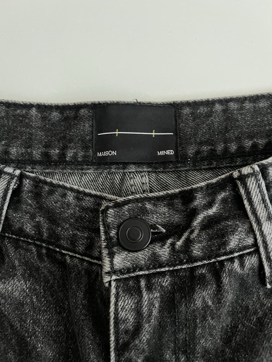48) 메종미네드 바이커 팬츠 흑청 상품이미지3