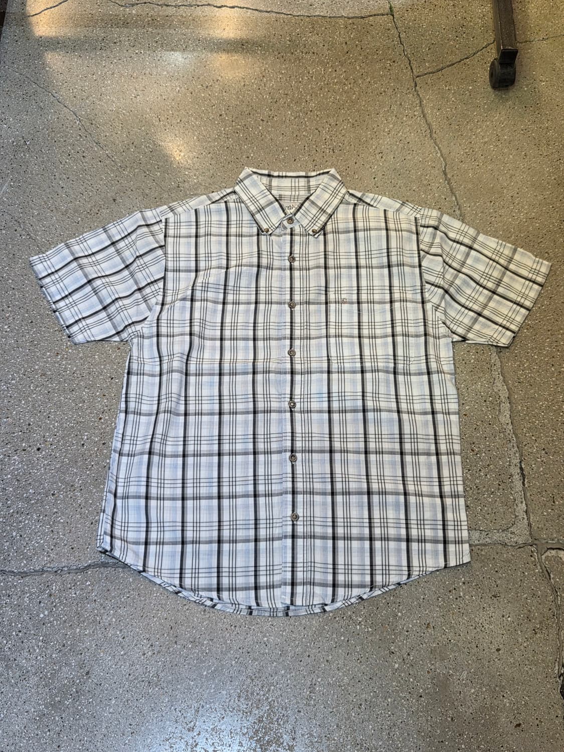 Carhartt 칼하트 화이트블루 체크셔츠 상품이미지4