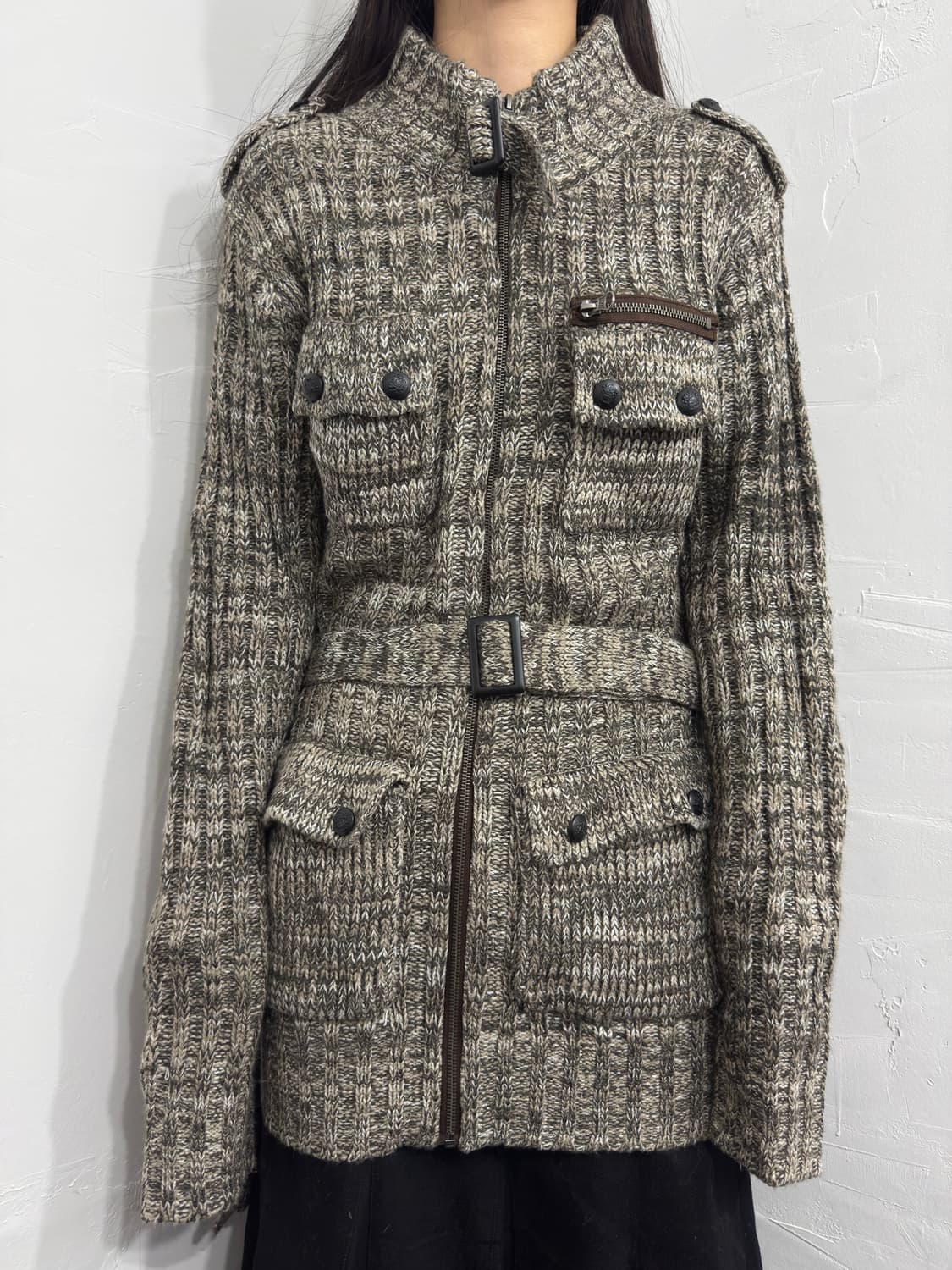 pocket knit zipup 상품이미지1