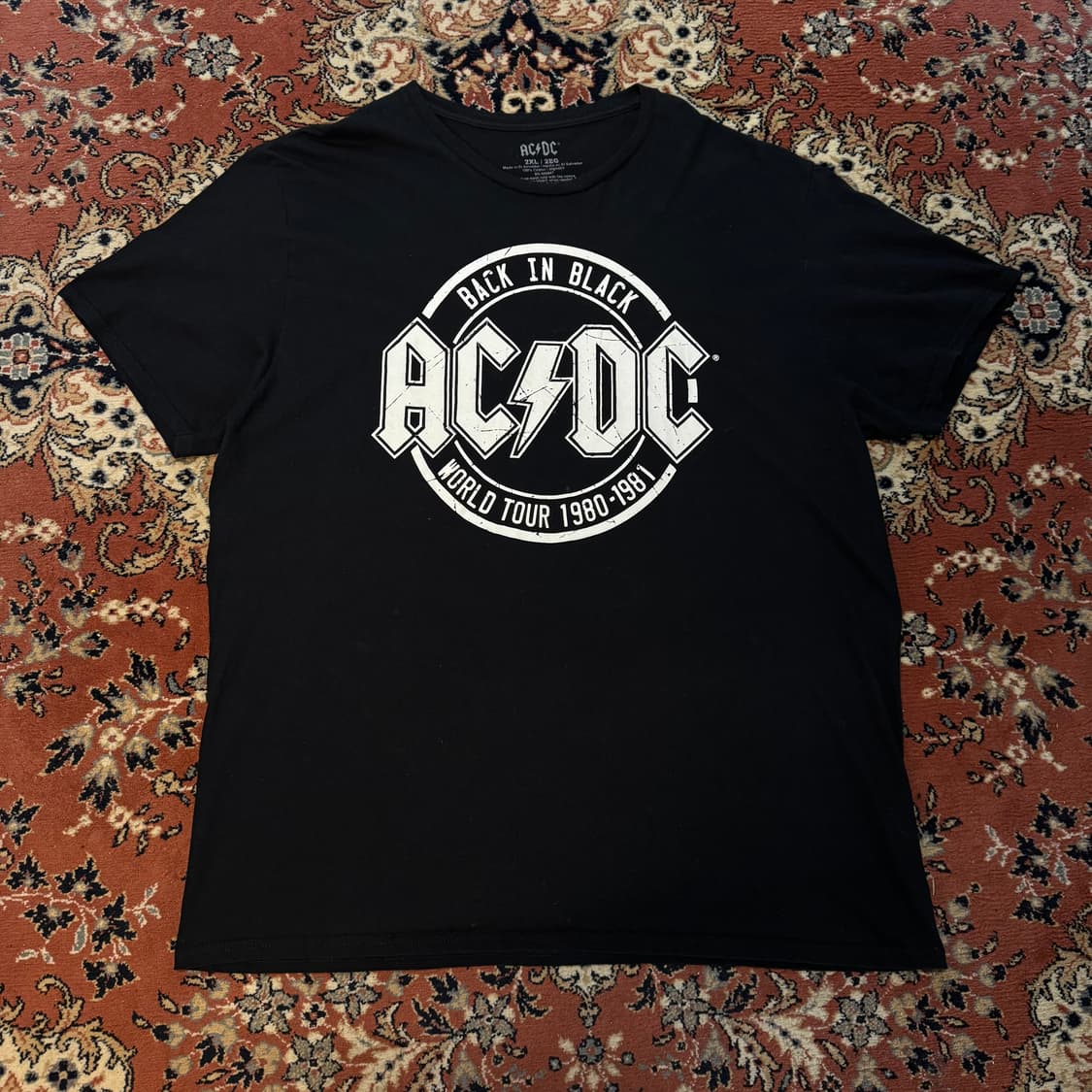 ACDC 1980-1981 월드 투어 티셔츠 (2XL) 상품이미지2