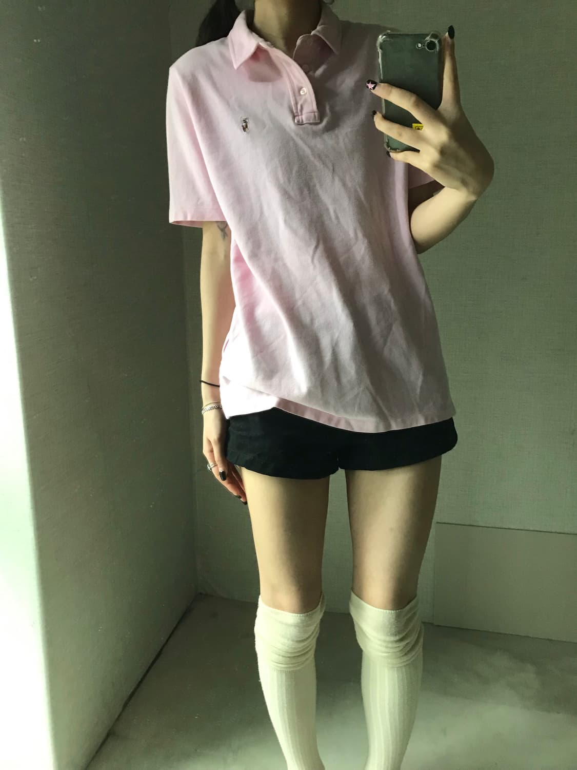 폴로 연핑크 반팔pk 상품이미지4