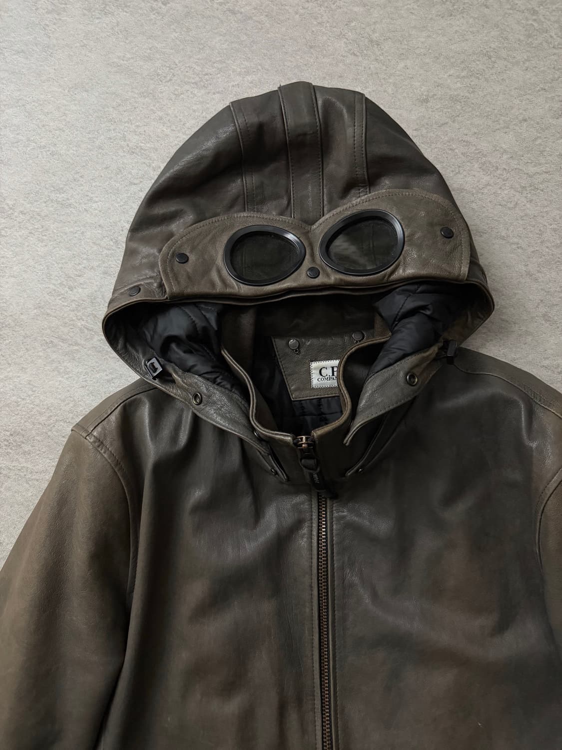 CP컴퍼니 고글 램스킨 레더자켓 상품이미지7