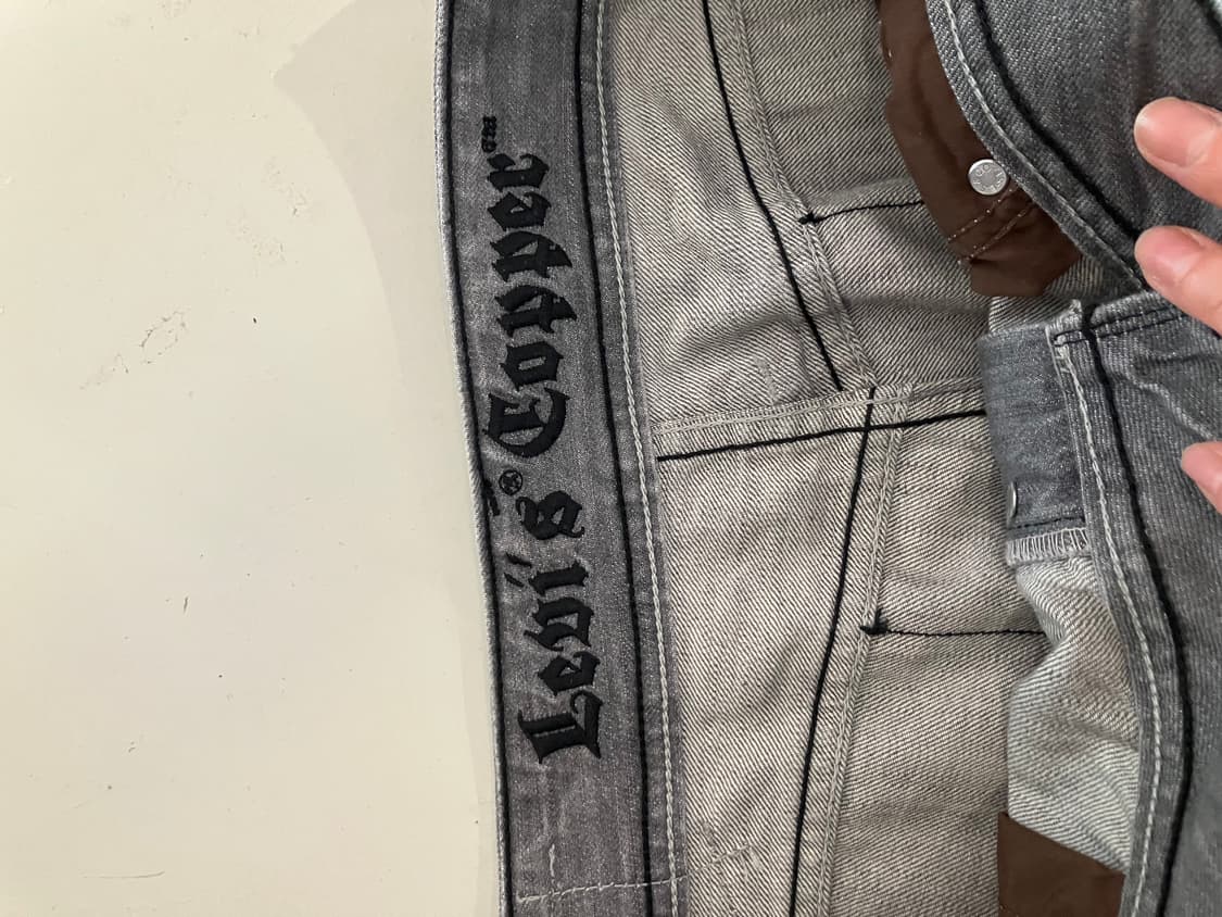 Levi’s chopper 그레이 워싱 데님 팬츠 34 상품이미지6