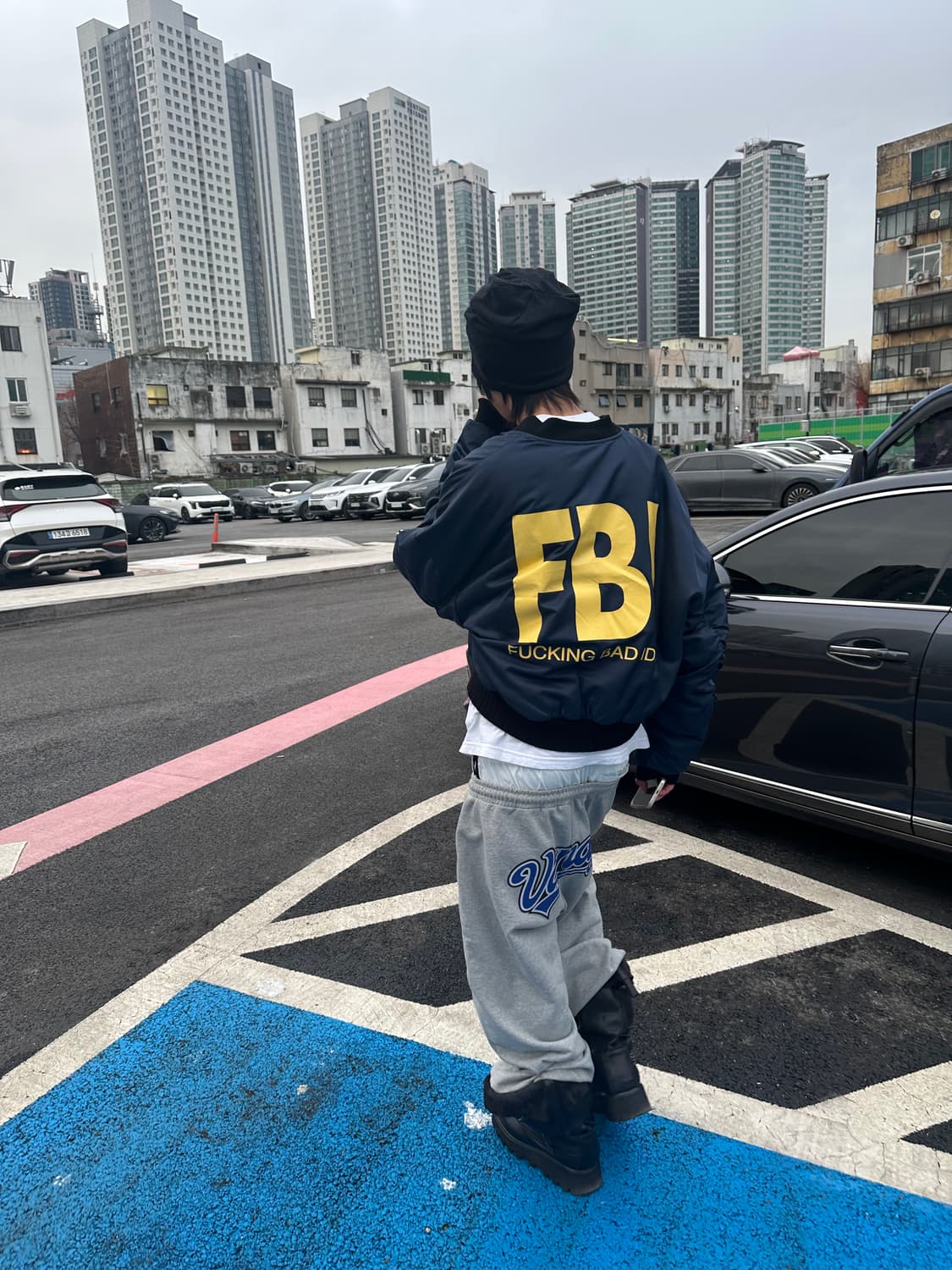 OUTLW reversible FBI bomber 상품이미지7