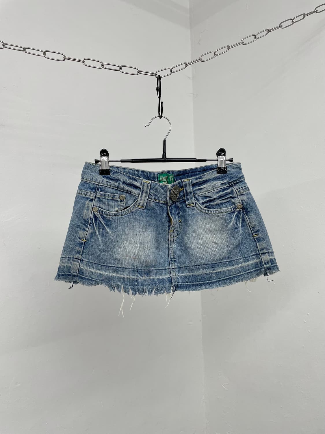 데님 워싱 마이크로 스커트 상품이미지1